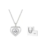 Heart Lively Necklace (White Zirconia Style)