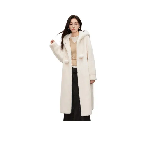 ELANIE RIESE 화이트 여성 모피