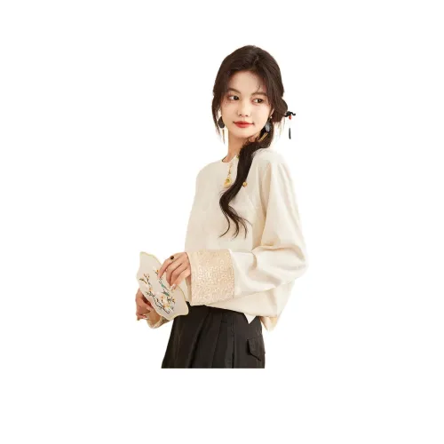 CARBAMMI 애프리콧 여성 티셔츠