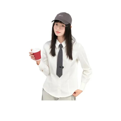 ZIHAN 화이트 여성 셔츠
