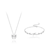 Necklace Bracelet Set 1[Sterling Silver 999]