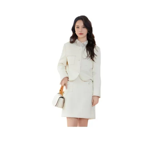 GOOBGS 헤론 화이트 여성 캐주얼 숏 스커트