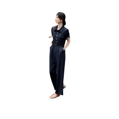 XWI 데님 블루 여성 점프수트