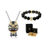 Movable Necklace+Beaded Bracelet Combination