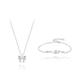 Necklace Bracelet Set 4[Sterling Silver 999]