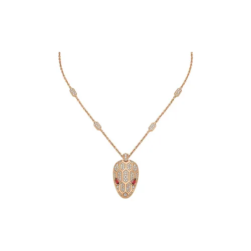 BVLGARI 세르펜티 세두토레 18K 로즈 골드 목걸이 여성