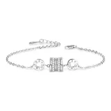 Small Round Pendant Bracelet