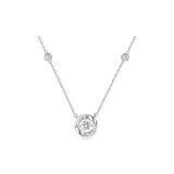 Necklace-White (Extended Length Chain Length 50cm)
