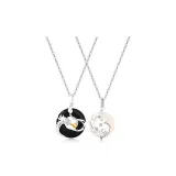 Dragon and Phoenix Peaceful Buckle Necklace 1 Pair