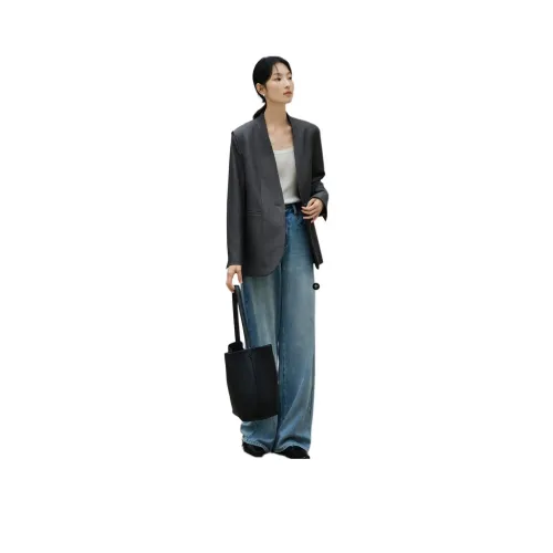 Yigu 다크그레이 여성 비즈니스 정장