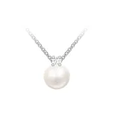 [White Moonlight]10mm Necklace with 45cm Chain Length