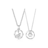 Mobius Loop Couple Necklace