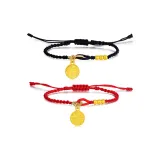 Fu Character Pendant Bracelet-1 Pair