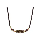 9 Eye Dzi Bead Necklace