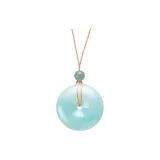 Jadeite Peaceful Buckle Necklace (Khaki Cord)