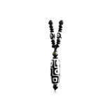 Black White 9 Eye Agate Dzi Bead[Vertical]