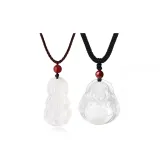 Couple's Maitreya Buddha & Guanyin Red Bead Style