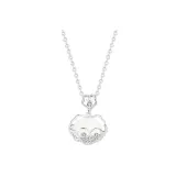 Ruyi Peaceful Lock Necklace (Silver)