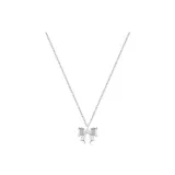 Heartbeat Bowknot Necklace[S999 Fine Silver]