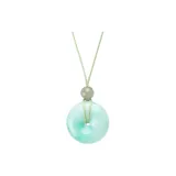 Jadeite Peaceful Buckle (Green Cord)