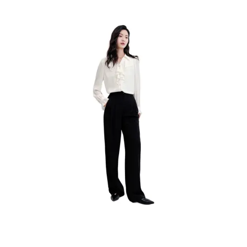 DESIGNICE 여성 쉬폰 셔츠