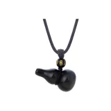 Black Gold Gourd Couple Necklace-Black Gourd