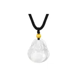 Gold Bead Maitreya Buddha Necklace
