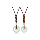 Black Red Peaceful Buckle 1 Pair