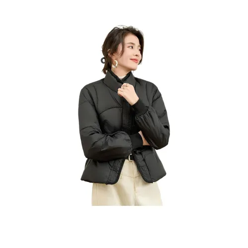 CARBAMMI 블랙 여성 패딩 점퍼