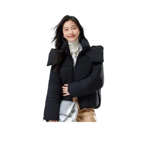 CARBAMMI 블랙 여성 패딩 점퍼