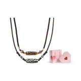 9 Eye Dzi Bead Couple Necklace+Valentine's Day Box