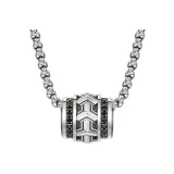 Sterling Silver Mountain Ox Pendant+Steel Chain