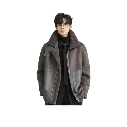 EARL JOEL 스톤 그레이 남성 패딩 점퍼