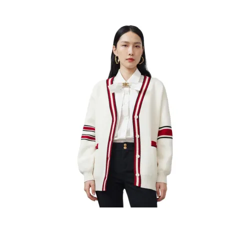 DESIGNICE 화이트 여성 스웨터