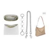 [Clothing Sets]DuPont Paper Liner+White Moon Extender Chain+Decorative Chain 45cm