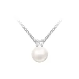 [White Moonlight]8mm Necklace with 45cm Chain Length