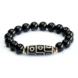 9 Eye Dzi Bead Bracelet