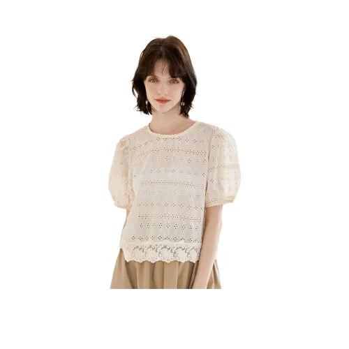 NAWAIN 아이보리 여성 셔츠