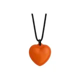 Orange Heart Sweater Chain