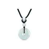 Fortune Peaceful Buckle Pendant, Black Cord