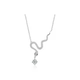 S925 Silver-Auspicious Snake Diamond Chain-Multicolor Moissanite