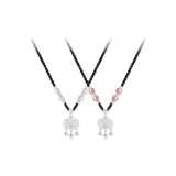 Ruyi Peaceful Lock Couple Necklace