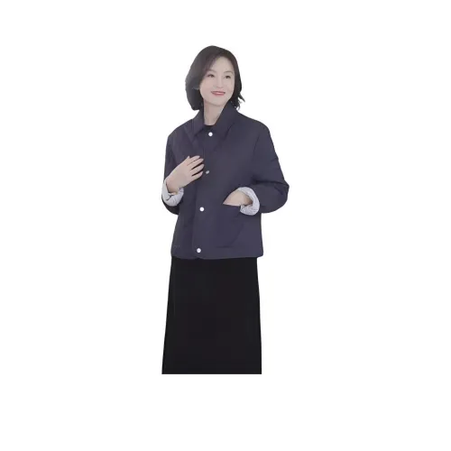 RUIENCO. 네이비 블루 여성 패딩 점퍼
