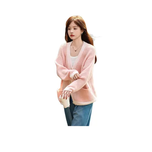MT 피치 핑크 여성 니트웨어