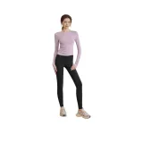 Purple Top+Black Pants