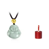 Buddha Pendant Necklace[Golden Bead]+Affection Box