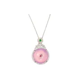 Pink Purple Jade Necklace