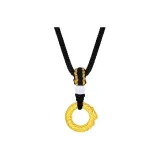 Auspicious Dragon and Phoenix Necklace-Black Cord