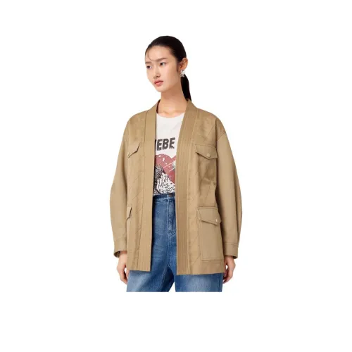 DESIGNICE 카키 샌드 여성 자켓