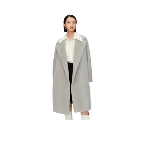 IMM 라이트 블루 그레이 여성 코트